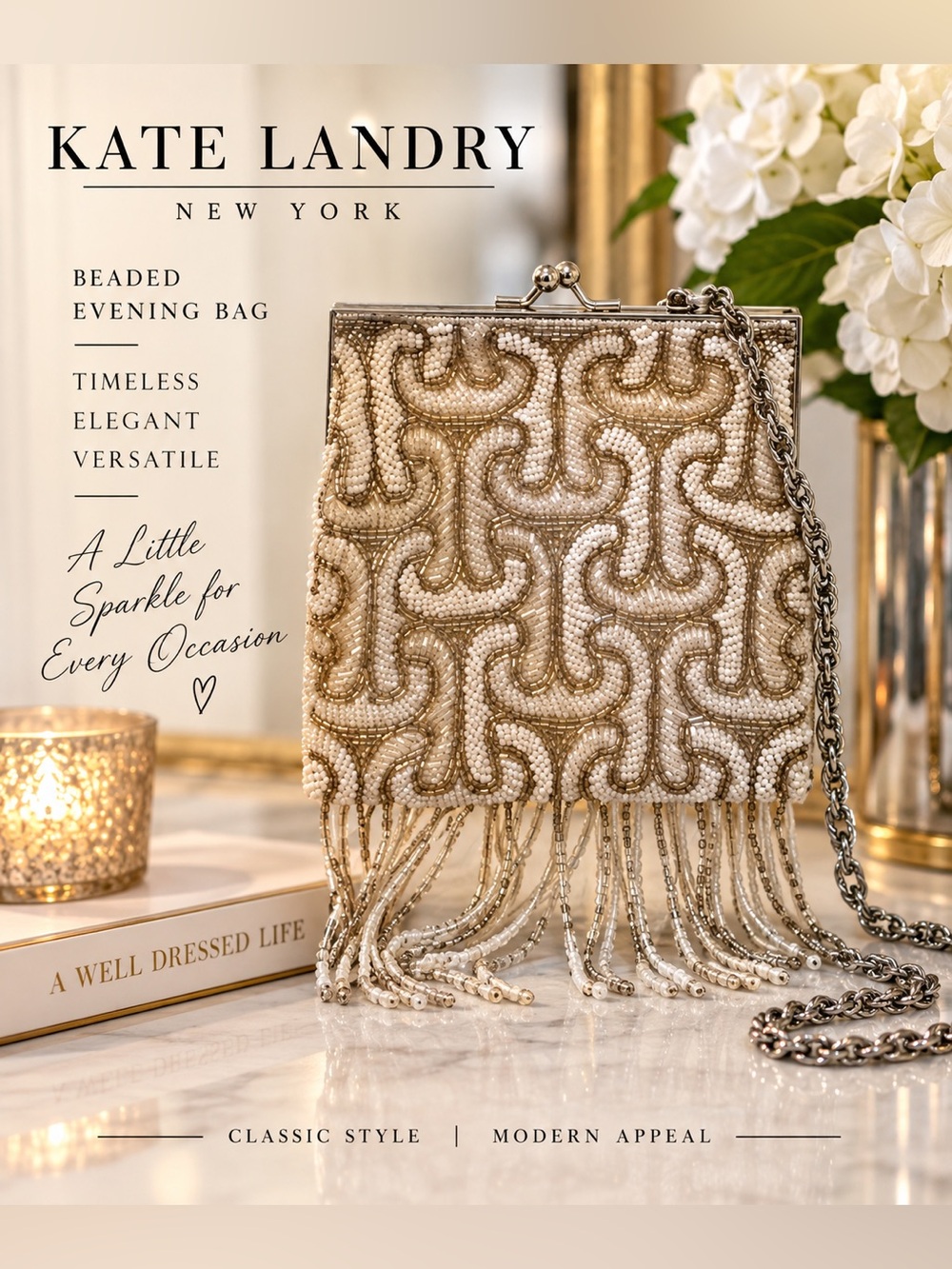 Kate Landry Mini Beaded Bag